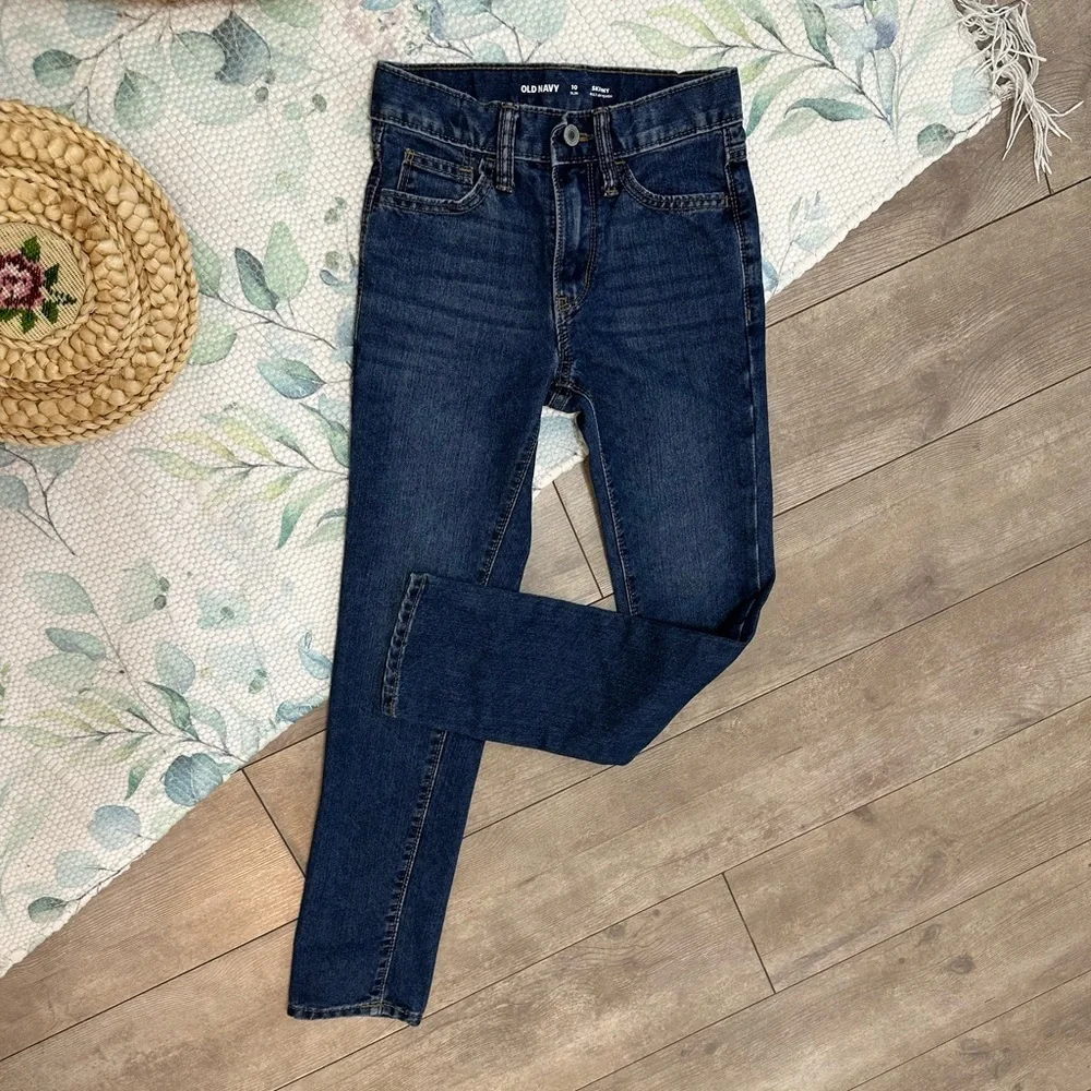 New Old Navy Girls Built in Tough Skinny Slim Jeans Size 10
